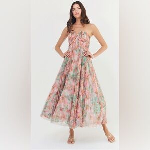 NWT Hutch Corene Dress in Multi Azalea Garden Tulle Size 2